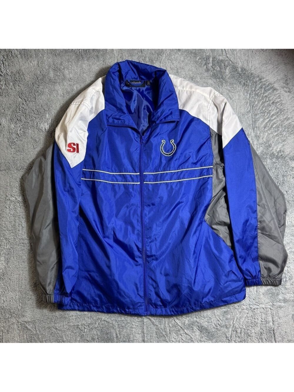 NFL Indianapolis Colts Sports Illustrated Windbreaker Full Zip Jacket Size XL
